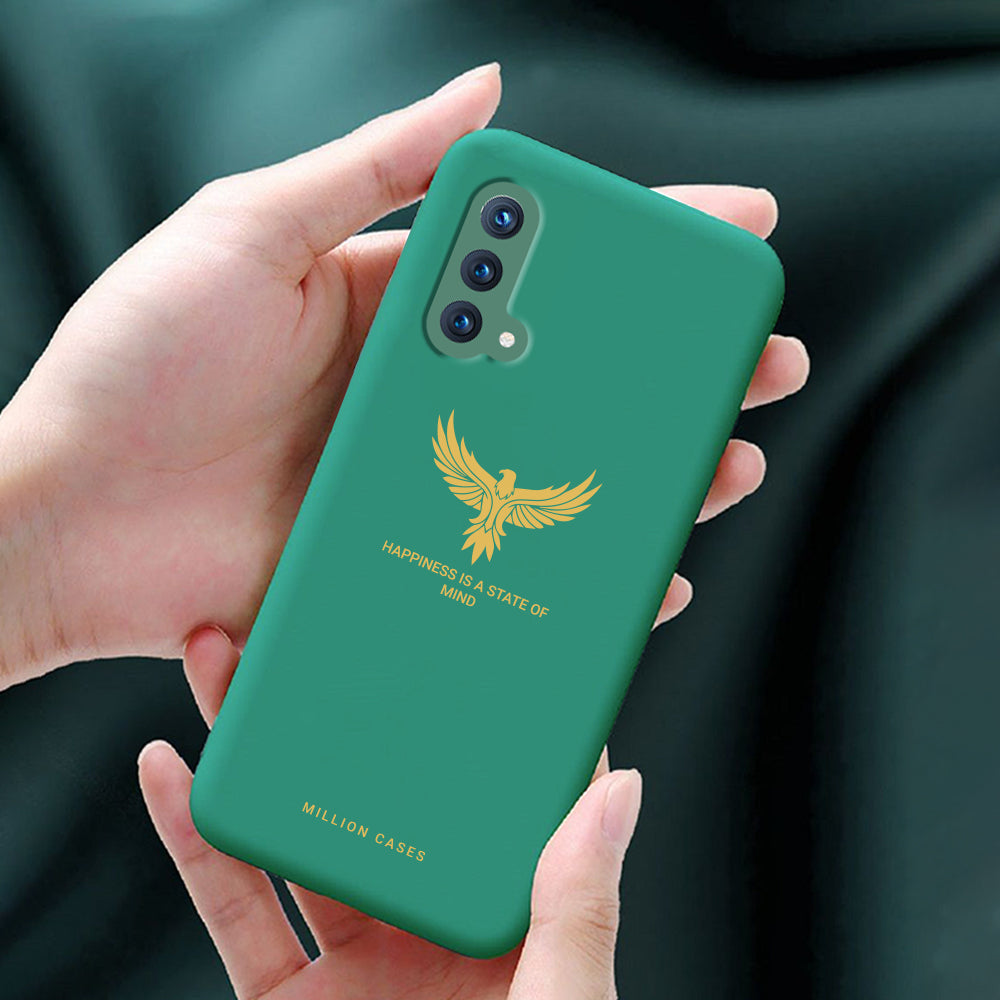 OnePlus Nord CE (3 in 1 Combo) Soft Silicone Eagle Case + Tempered Glass + Camera Lens Protector