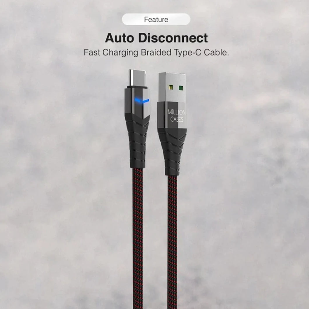 Million Cases - Auto Disconnect Quick Charging Smart Type-C Cable
