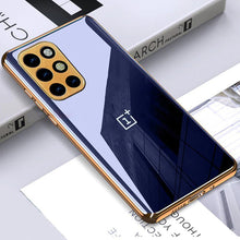 Load image into Gallery viewer, Glossy Gold Edge Back Logo Case - OnePlus
