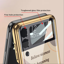 Load image into Gallery viewer, Galaxy Z Flip3 Bubble Pattern Inspirational Glass Case
