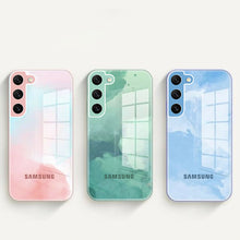 Load image into Gallery viewer, Galaxy S21 Plus Colorful Wave Glass Phone Case
