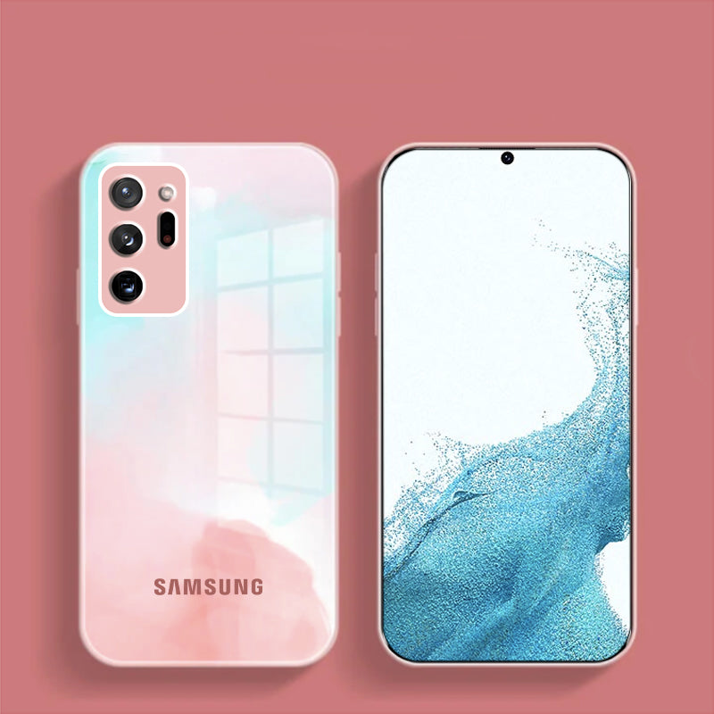Galaxy Note 20 Ultra Colorful Wave Glass Phone Case