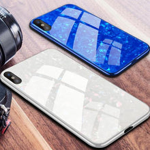 Load image into Gallery viewer, iPhone X Dream Shell Series Textured Marble Case
