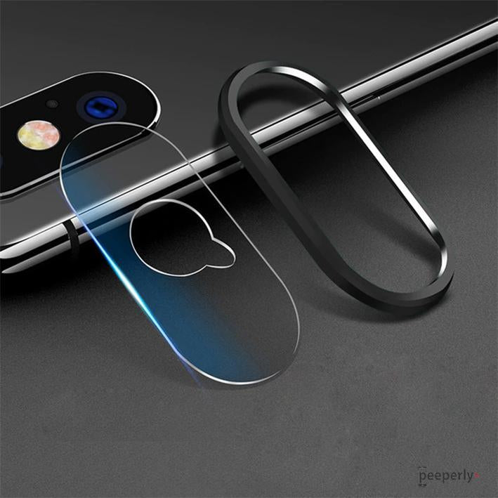 TOTU ® iPhone XS Camera Lens Glass Protector and Ring