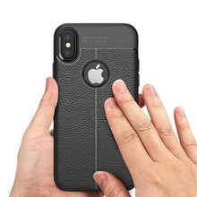 Load image into Gallery viewer, iPhone XS Auto Focus Leather Texture Case
