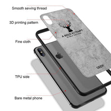 Load image into Gallery viewer, iPhone XS (3 in 1 Combo) Deer Case + Tempered Glass + Earphones
