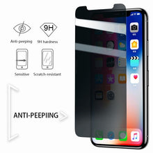 Load image into Gallery viewer, iPhone X Privacy Tempered Glass Screen Protector [Anti-Spy Glass]
