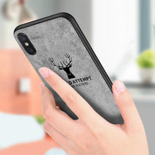 Load image into Gallery viewer, iPhone X Deer Pattern Inspirational Soft Case
