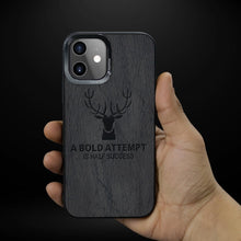Load image into Gallery viewer, iPhone 12 Series Deer Pattern Inspirational Soft Case
