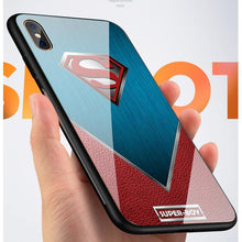 Load image into Gallery viewer, iPhone XS Super Hero Series Glass Back Case
