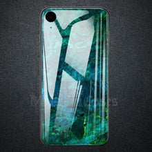 Load image into Gallery viewer, iPhone XR Soothing Sea Pattern Marble Glass Back Case
