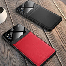 Load image into Gallery viewer, iPhone XR Sleek Slim Leather Glass Case
