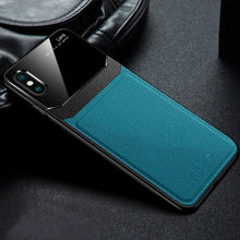 Load image into Gallery viewer, iPhone XR Sleek Slim Leather Glass Case
