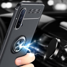 Load image into Gallery viewer, OnePlus Nord CE (3 in 1) Metallic Ring Holder Matte Case+ Tempered Glass + Camera Lens Protector
