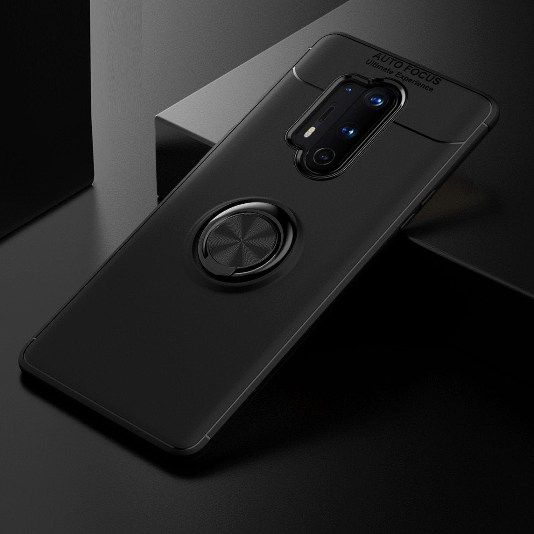 OnePlus 8 Pro Metallic Finger Ring Holder Matte Case