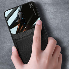 Load image into Gallery viewer, OnePlus 7T Pro Sleek Slim Leather Glass Case
