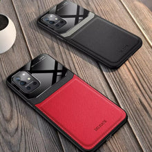 Load image into Gallery viewer, OnePlus Series Sleek Slim Leather Glass Case With Tempered Glass
