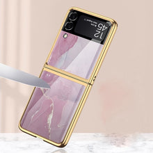 Load image into Gallery viewer, Galaxy Z Flip3 Luxury Splice Marble Case
