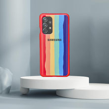 Load image into Gallery viewer, Samsung Galaxy Rainbow Liquid Silicone Logo Case
