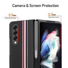 Load image into Gallery viewer, Galaxy Z Fold4 Luxury Leather Splice Case
