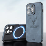 iPhone 15 Series Deer Pattern Magnetic Magsafe Case