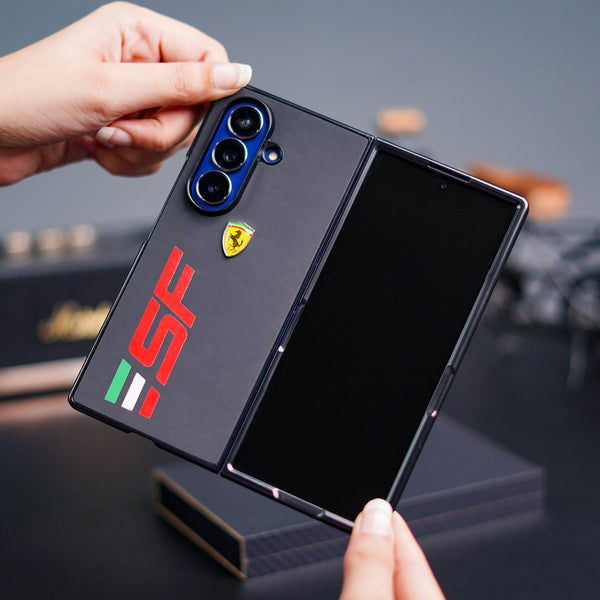 Galaxy Z Fold7 Speed Edition Ferrari Leather Case