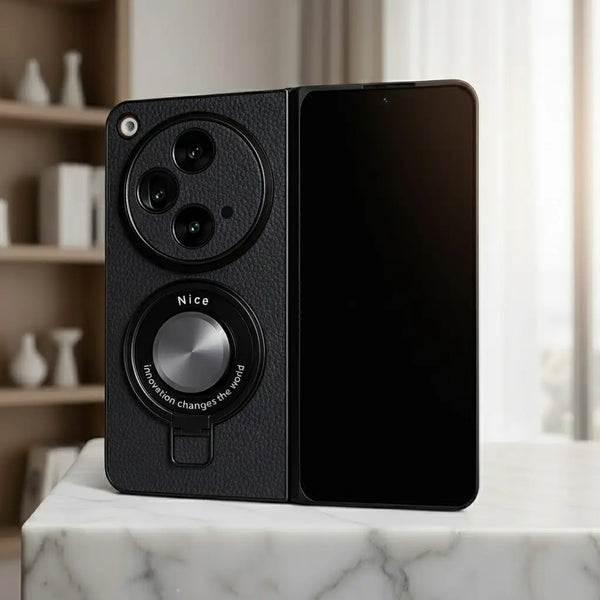 Heritage Shield leather Ring Stand Case