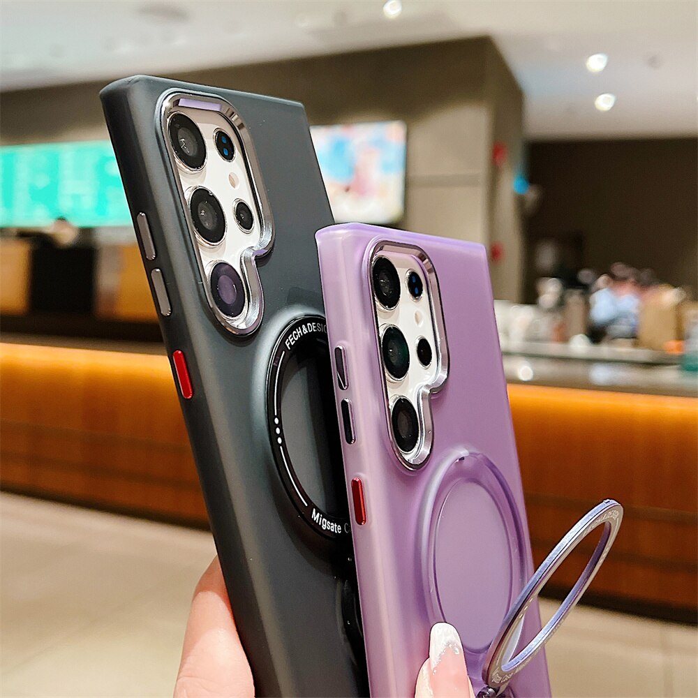 Anti Fall Magnetic Kickstand Magsafe Case