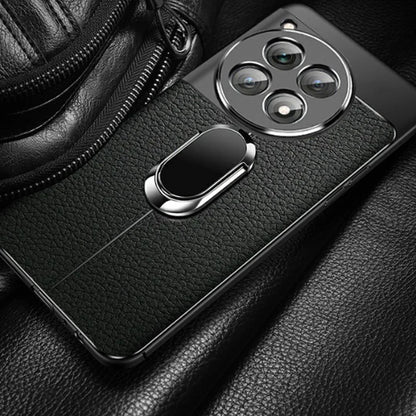 Sleek Urban Leather Ring Holder Case - OnePlus