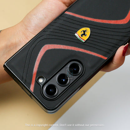 Ferrari® Galaxy Z Fold5 Luxurious Quilted Supercar Case