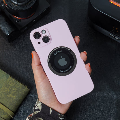 iPhone Frosted Magnetic Holder Case