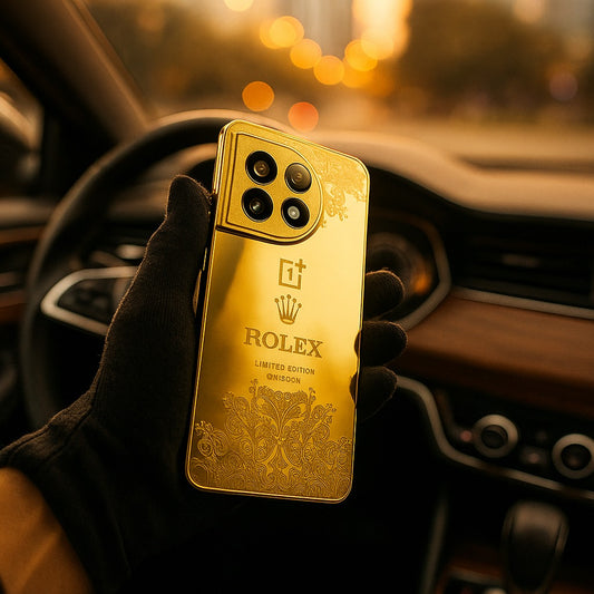 Crafted Gold Rolex Luxurious Camera Protective Case - OnePlus