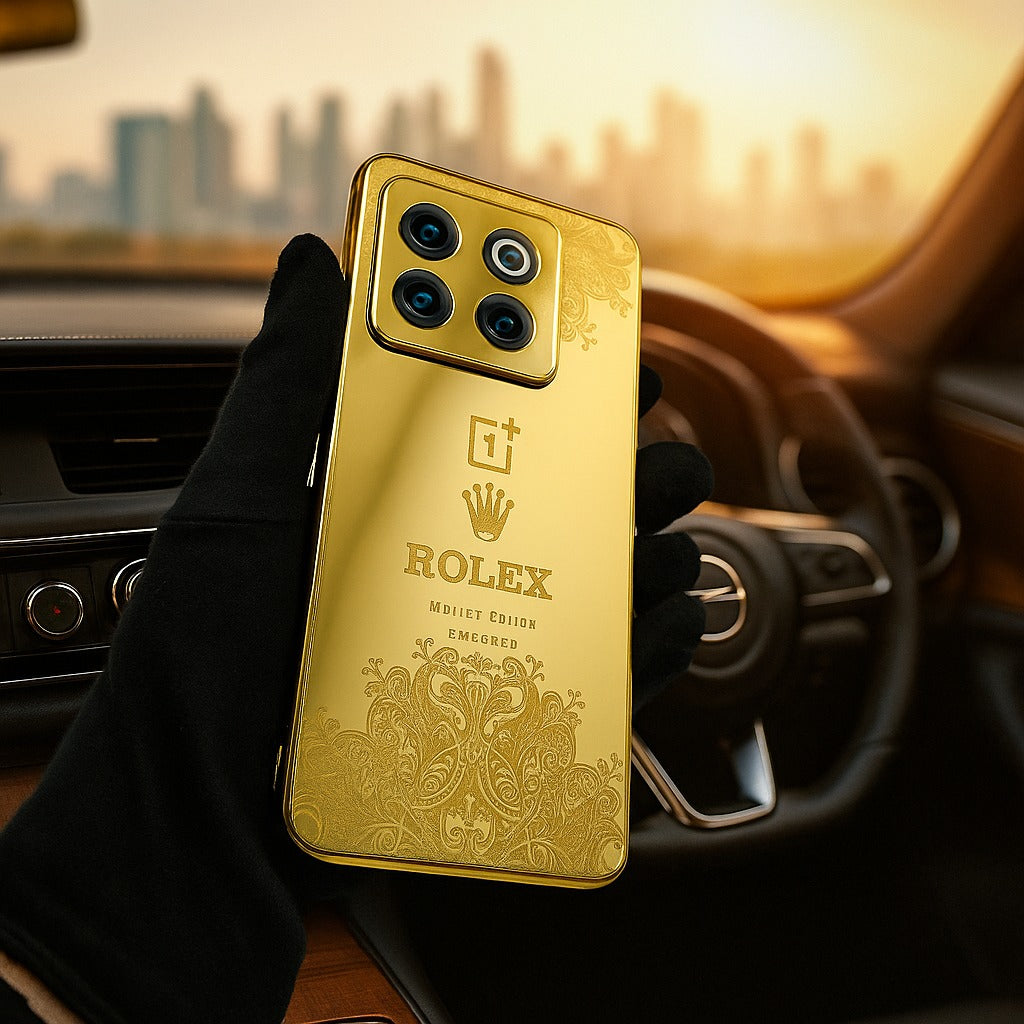 Crafted Gold Rolex Luxurious Camera Protective Case - OnePlus