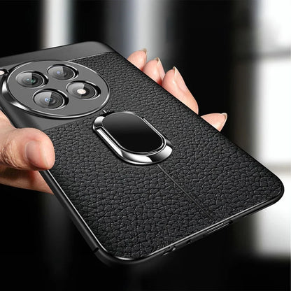 Sleek Urban Leather Ring Holder Case - OnePlus