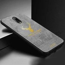 Load image into Gallery viewer, OnePlus 6T Luxury Gold Textured Deer Pattern Soft Case

