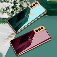 Load image into Gallery viewer, Galaxy S21 Plus Deer Electroplating Glass Case
