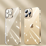 iPhone 15 Series Transparent Plating Camera Protection Case