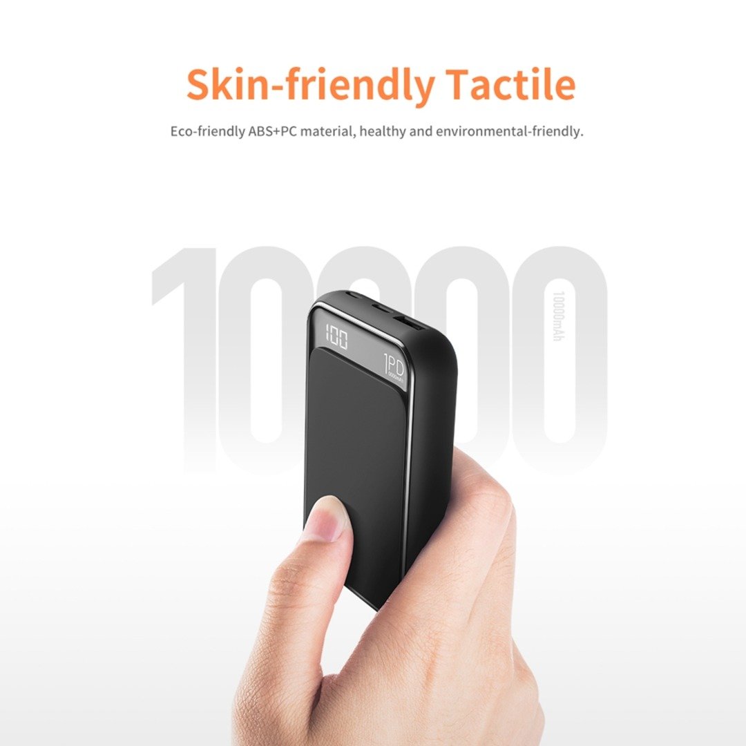 Rock space - P65 10000 mAh Mini PD Digital Display Power Bank