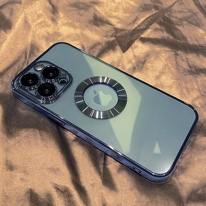 iPhone 11 Series - Clear Plating Logo Cut Soft Case