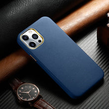 Load image into Gallery viewer, iPhone 13 Series -  Leather Textured Plated Case
