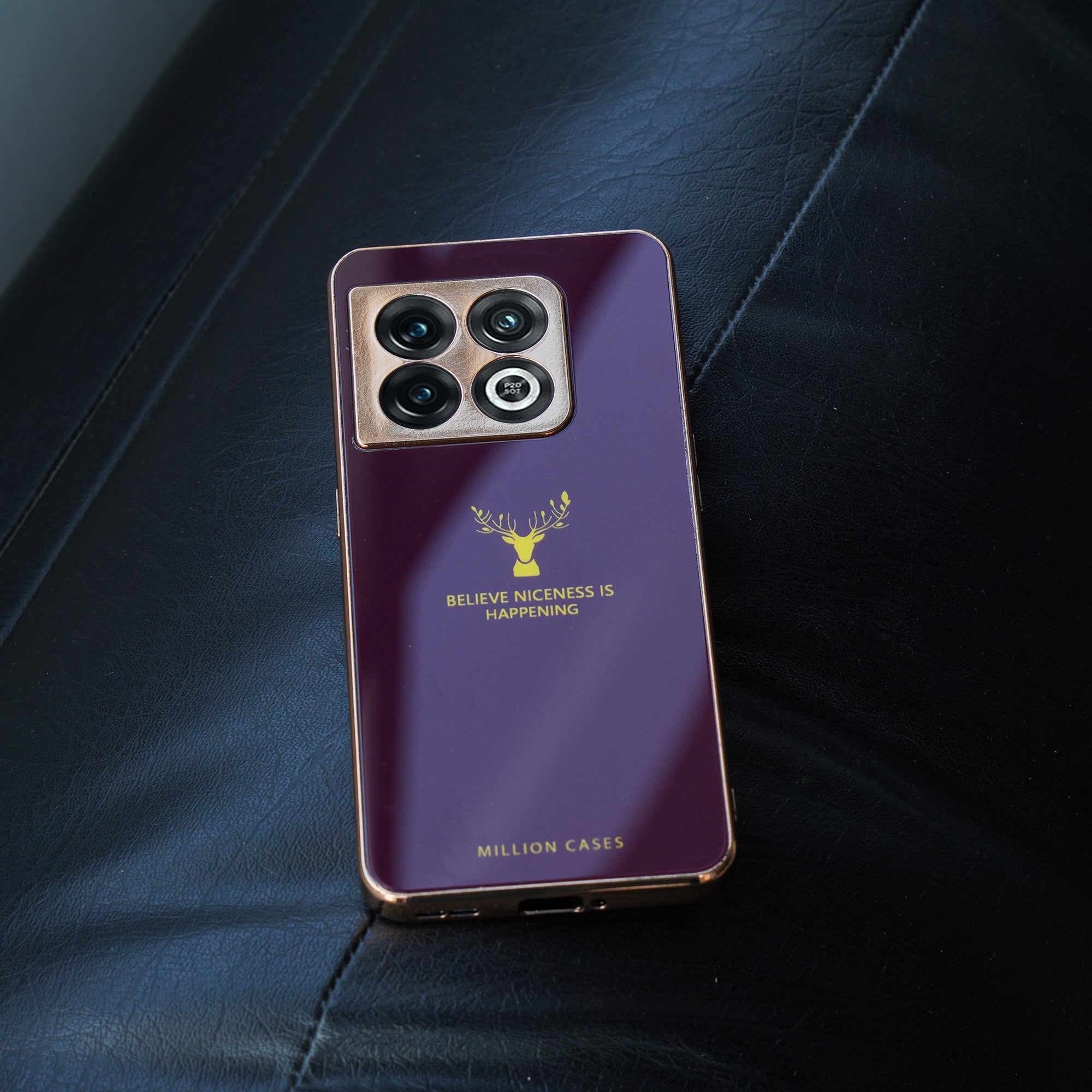 OnePlus 10 Pro Electroplating Reindeer Pattern Glass Case