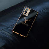 OnePlus Series Electroplating Reindeer Pattern Glass Case