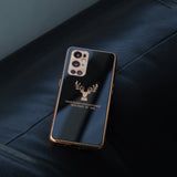 OnePlus 9RT (2 in 1 Combo) Electroplating Reindeer Glass Case + Lens Guard