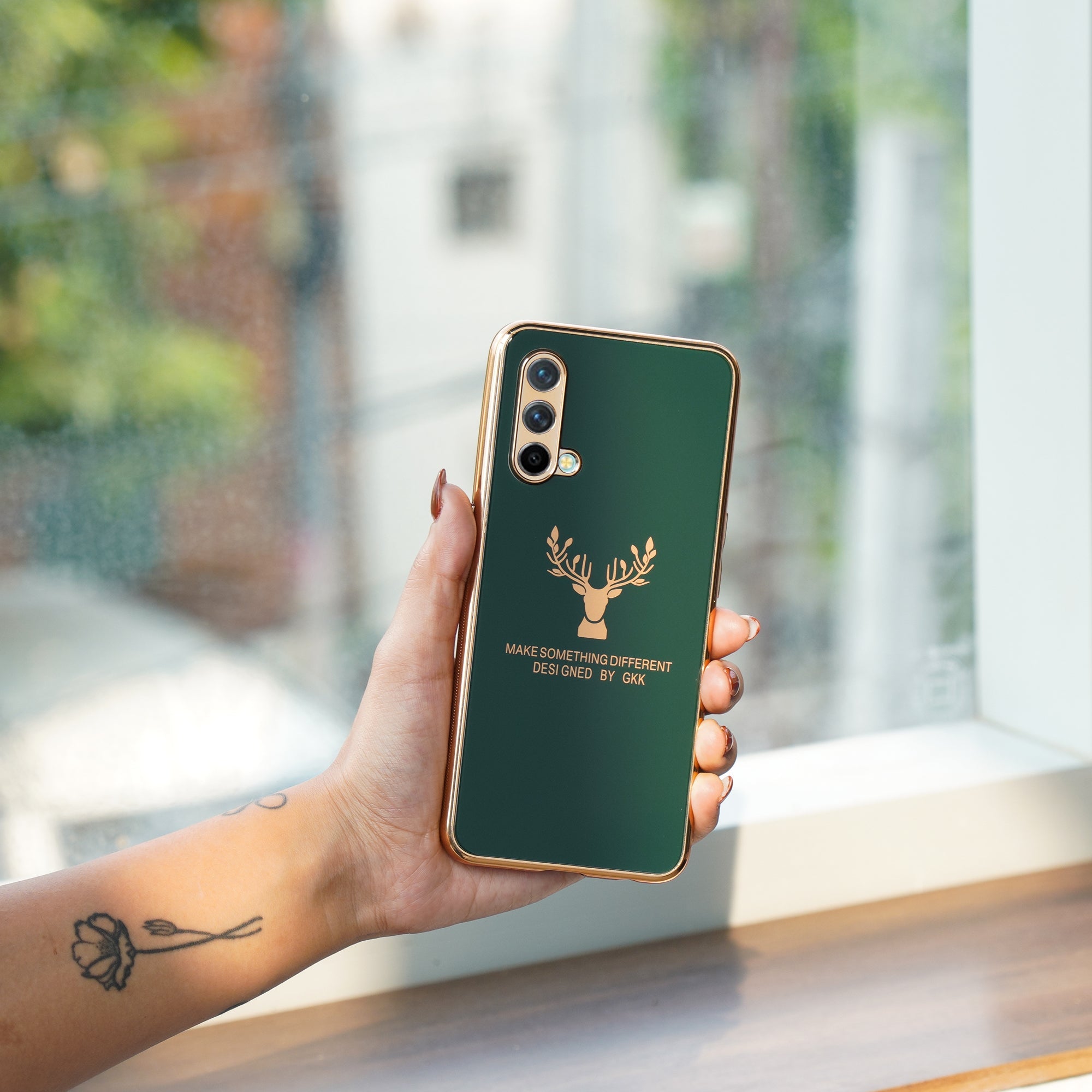 OnePlus Nord CE  Electroplating Reindeer Pattern Glass Case