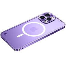 Load image into Gallery viewer, iPhone 14 Plus Frosted Glass Magsafe Edition Magnetic Bumper Case
