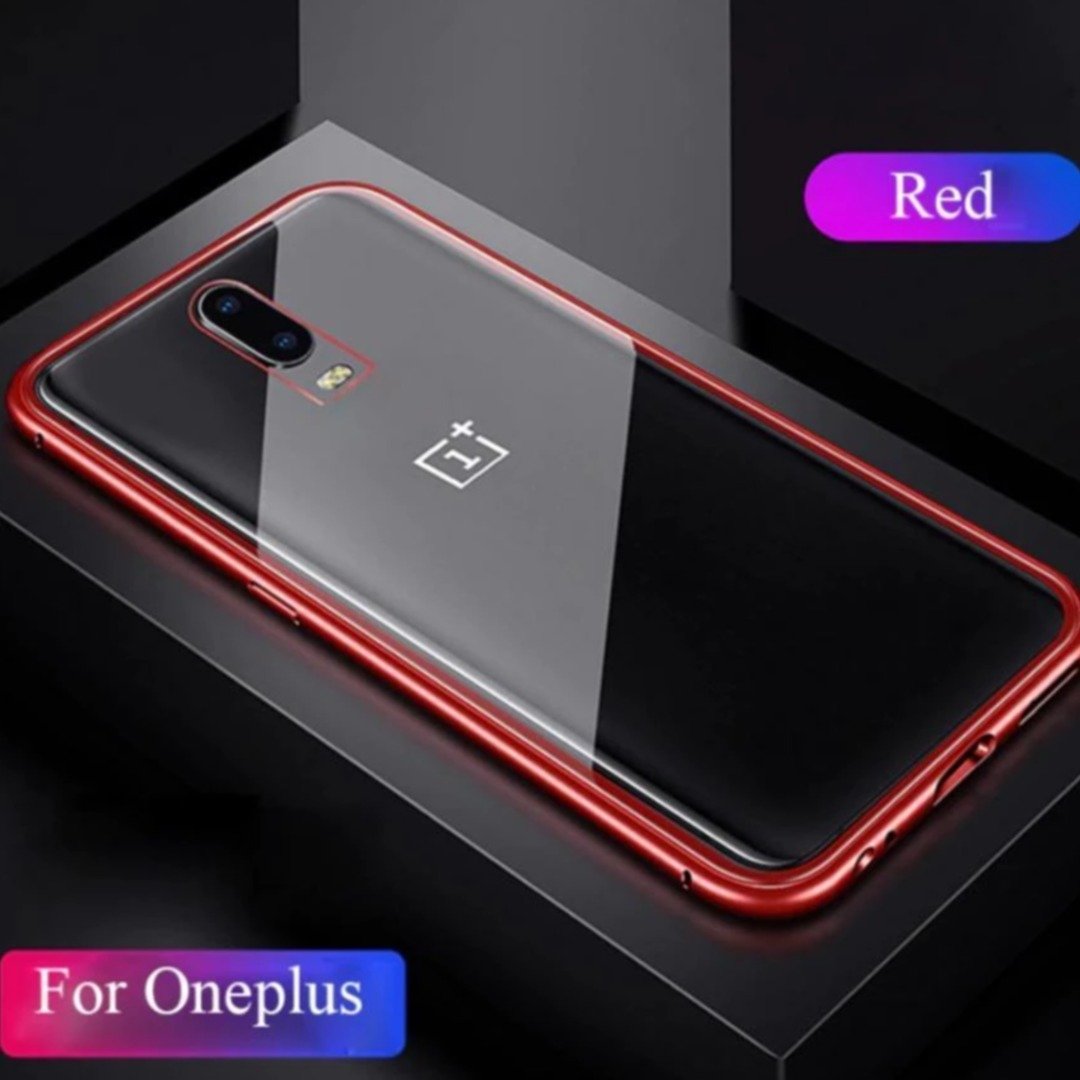 Oneplus 7 Pro Electronic Auto-Fit Magnetic Transparent Glass Case