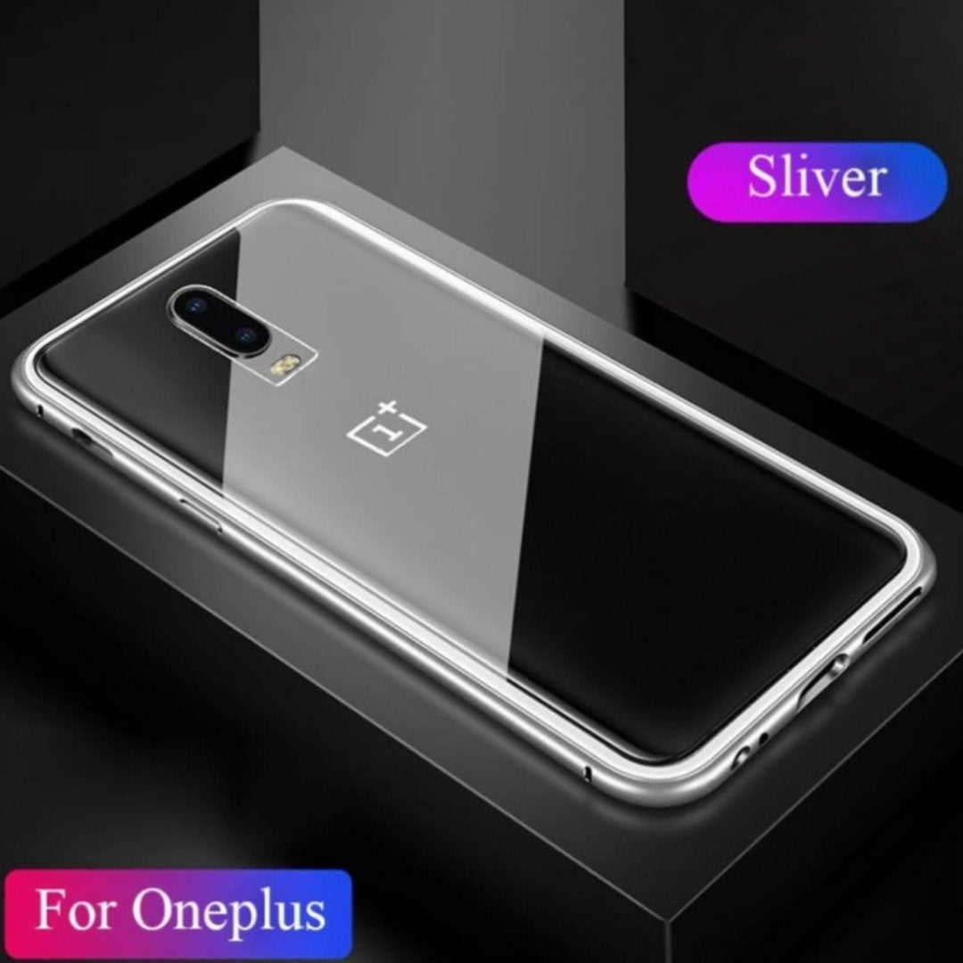 Oneplus 7 Pro Electronic Auto-Fit Magnetic Transparent Glass Case