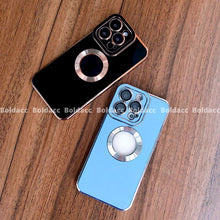 Load image into Gallery viewer, iPhone 12 Pro Max Classic Plating Logo Cut Camera Protection Case

