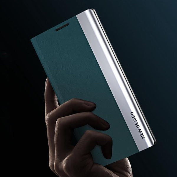 Galaxy Series PU Leather Side Window Flip Case