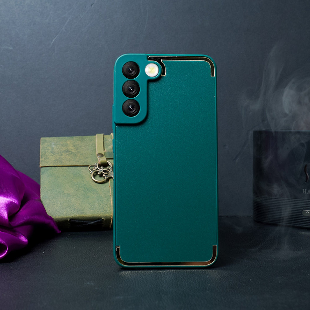 Square Gold Plated Soft Edges Case - Samsung